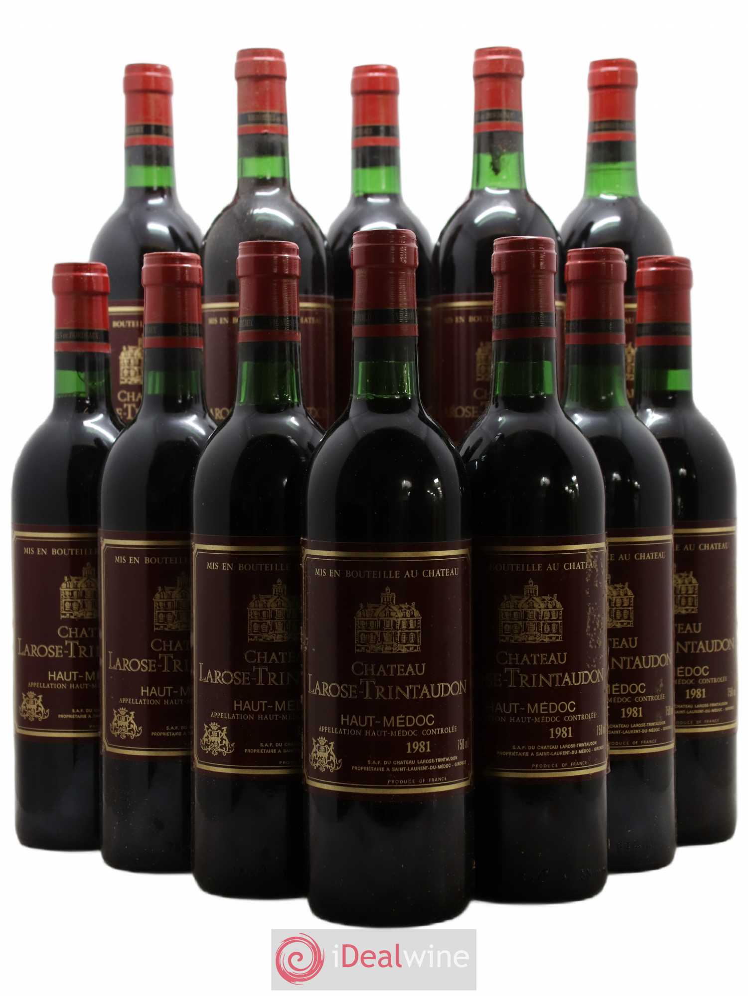 Château Larose Trintaudon Cru Bourgeois 1981 - Lot de 12 bouteilles - 0