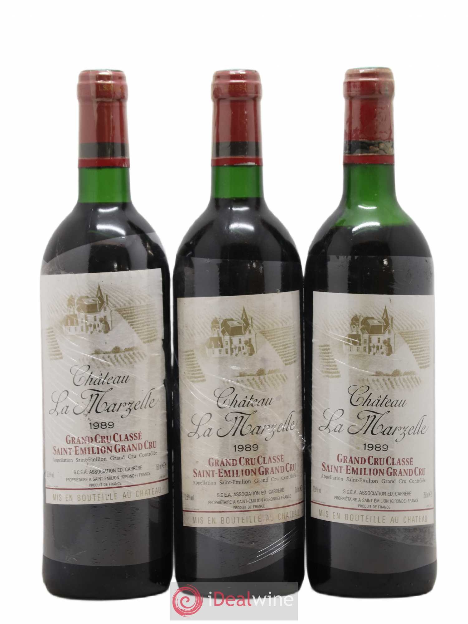 Château La Marzelle Grand Cru Classé 1989 - Lot de 12 bouteilles - 3