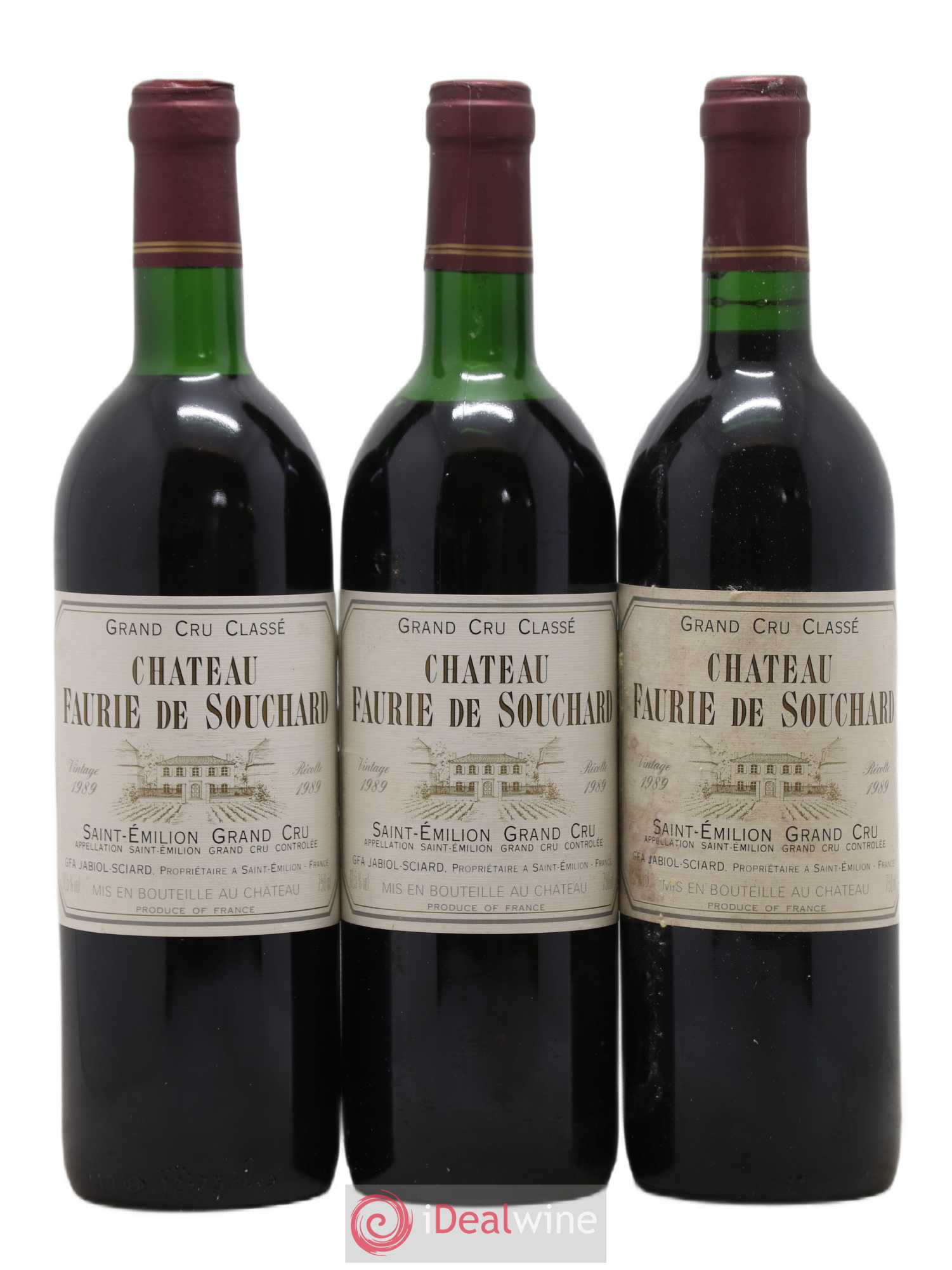 Château Faurie de Souchard Grand Cru Classé 1989 - Lot de 12 bouteilles - 3