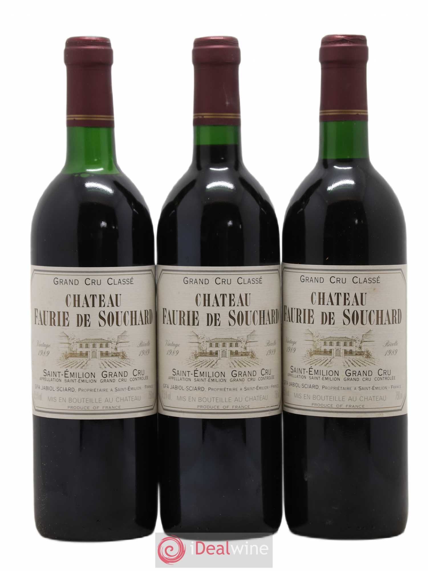 Château Faurie de Souchard Grand Cru Classé 1989 - Lot de 12 bouteilles - 4
