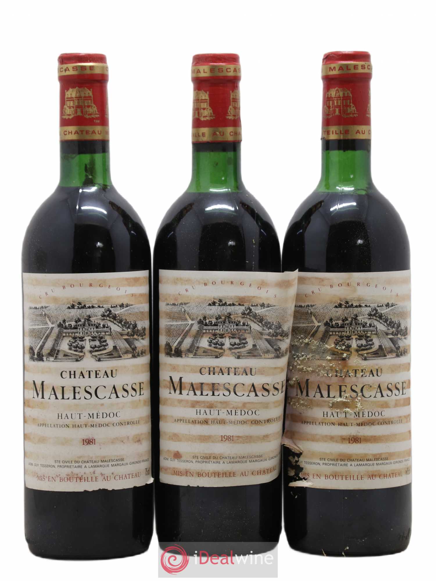Château Malescasse Cru Bourgeois Exceptionnel 1981 - Lot de 12 bouteilles - 4