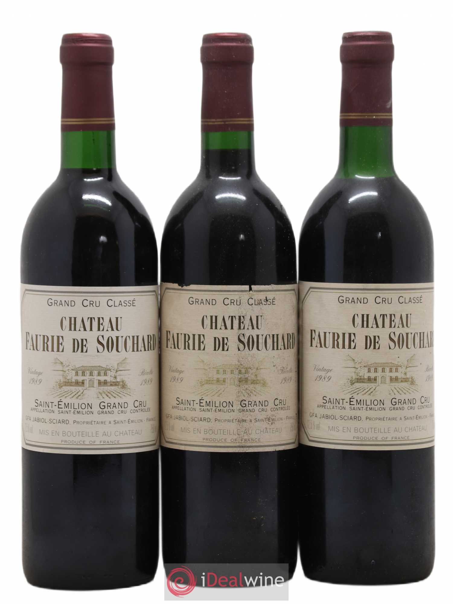 Château Faurie de Souchard Grand Cru Classé 1989 - Lot de 11 bouteilles - 2