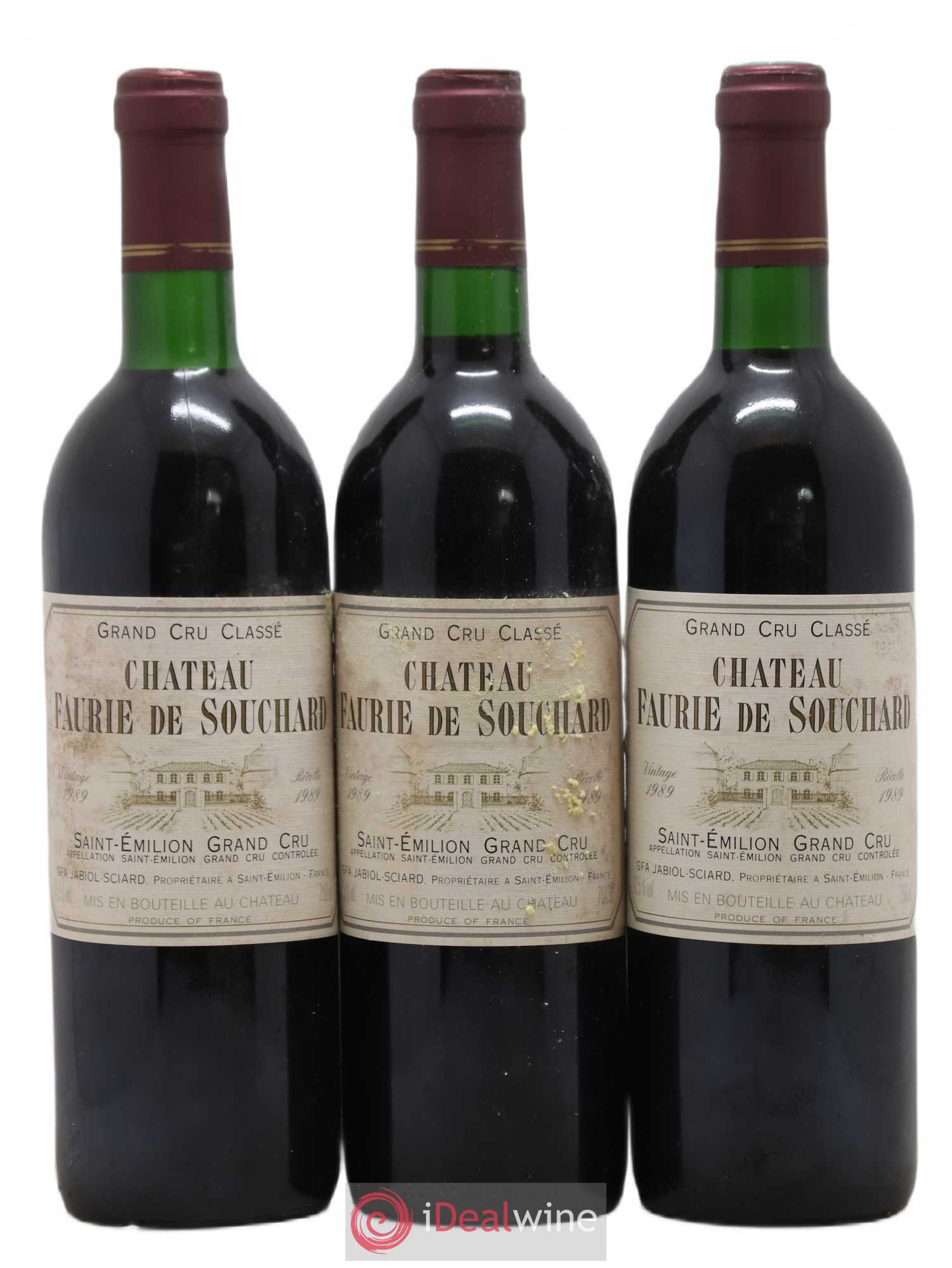 Château Faurie de Souchard Grand Cru Classé 1989 - Lot de 11 bouteilles - 3