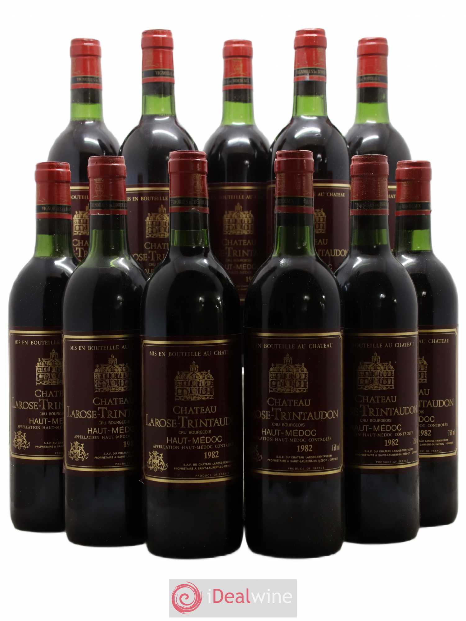 Château Larose Trintaudon Cru Bourgeois 1982 - Lot de 11 bouteilles - 0