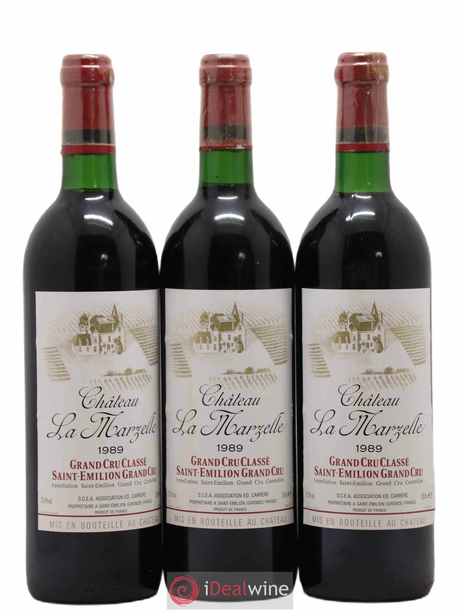 Château La Marzelle Grand Cru Classé 1989 - Lot de 12 bouteilles - 4