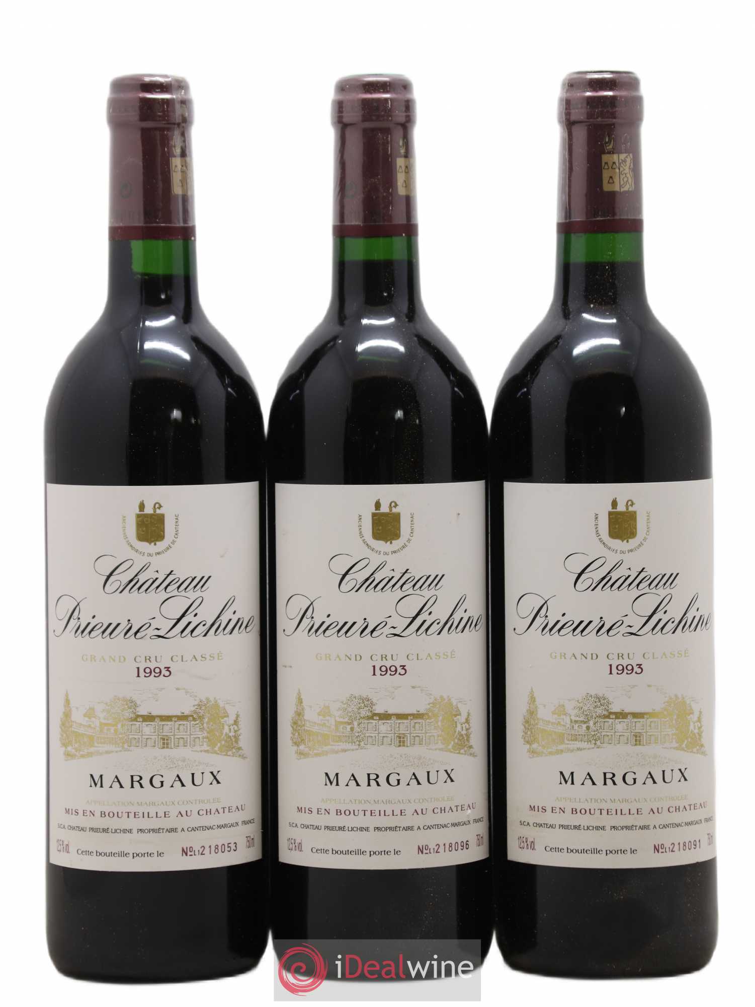 Château Prieuré Lichine 4ème Grand Cru Classé 1993 - Lot de 12 bouteilles - 2