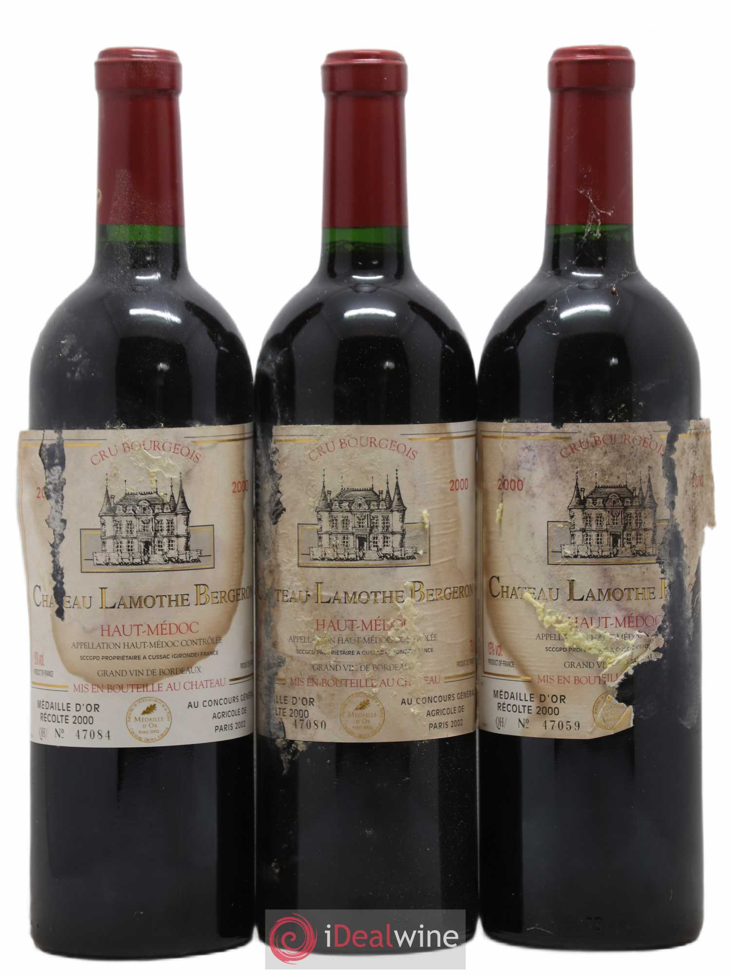 Château Lamothe Bergeron Cru Bourgeois 2000 - Lot de 6 bouteilles - 2