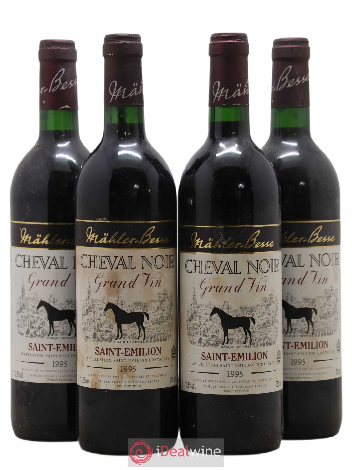 Château Cheval Noir 1995 - Lot de 4 bouteilles - 0