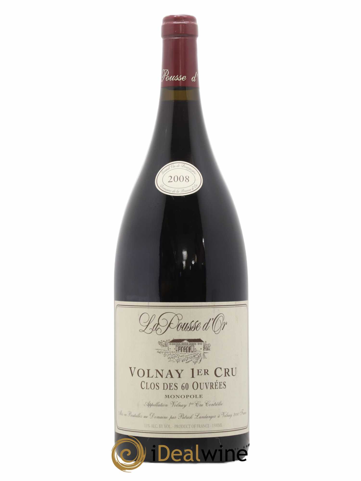 Volnay 1er Cru Clos des 60 ouvrées La Pousse d'Or (Domaine de) 2008 - Lot de 1 magnum - 0