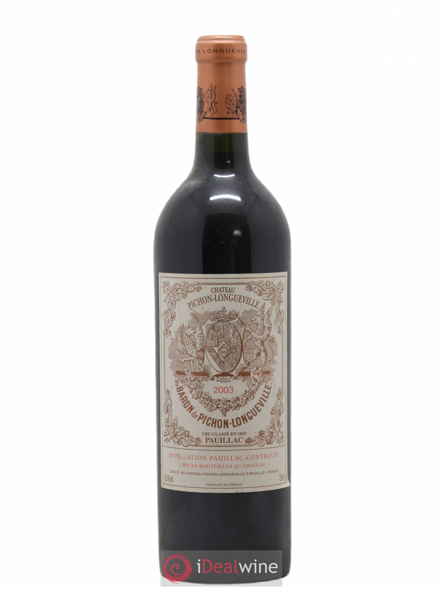 Pichon Longueville Baron 2ème Grand Cru Classé 2003 - Lot de 1 bouteille - 0