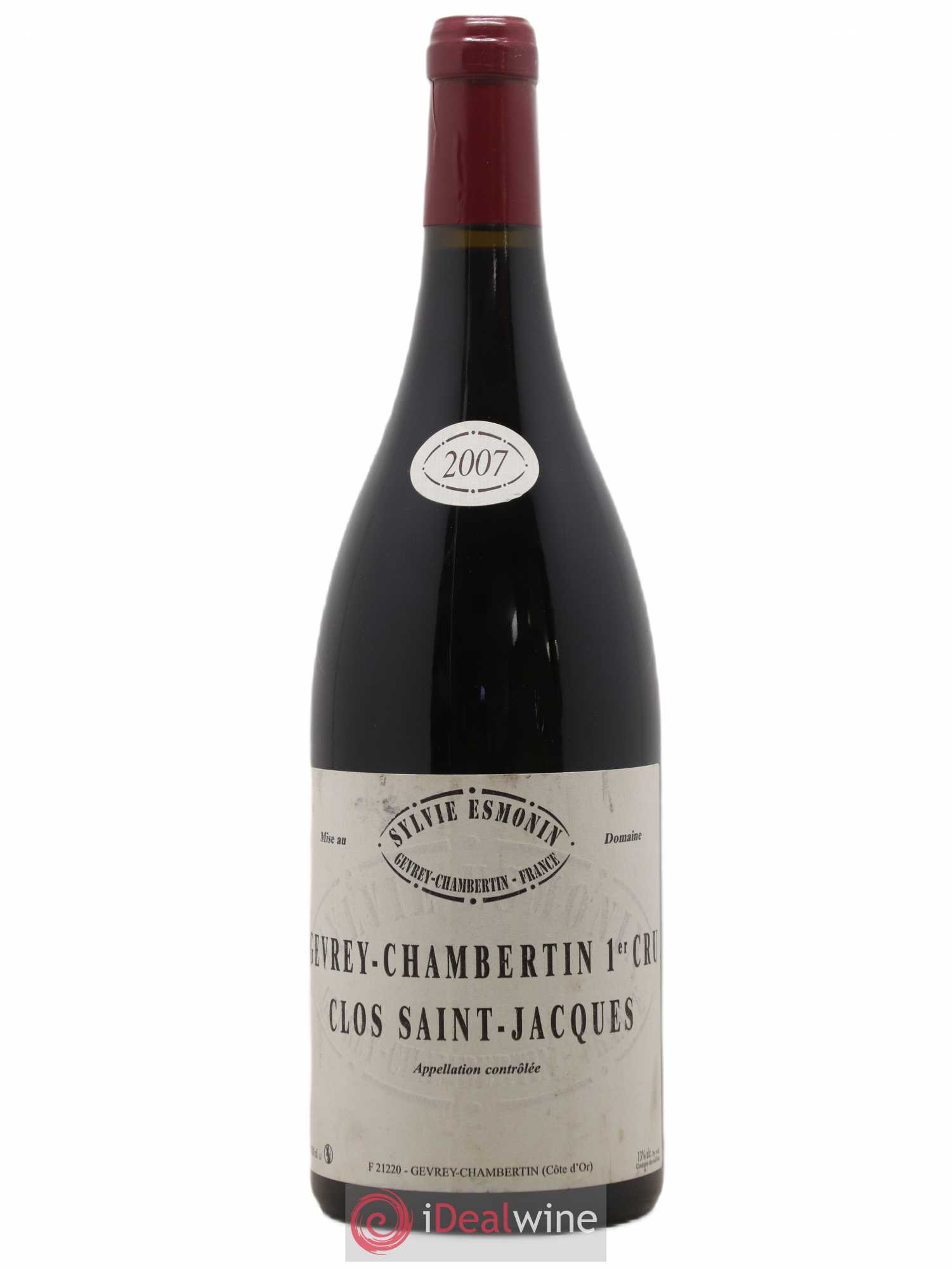 Gevrey-Chambertin 1er Cru Clos Saint Jacques Sylvie Esmonin 2007 - Lot de 1 magnum - 0
