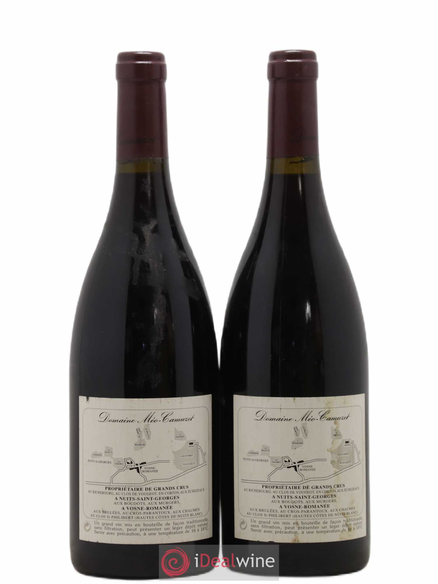 Clos de Vougeot Grand Cru Méo-Camuzet (Domaine) 1998 - Lotto di 2 bottiglie - 1