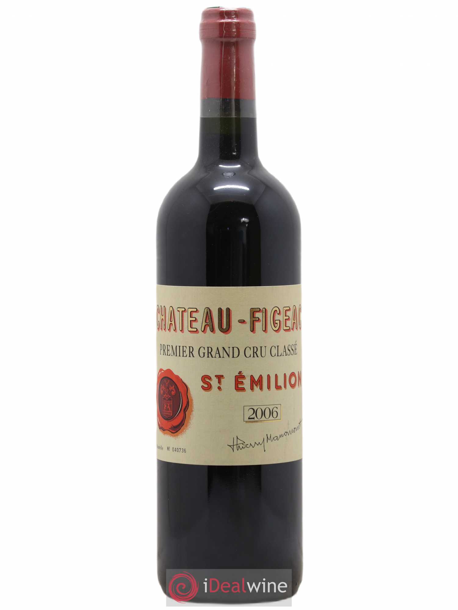 Château Figeac 1er Grand Cru Classé A 2006 - Lot de 1 bouteille - 0