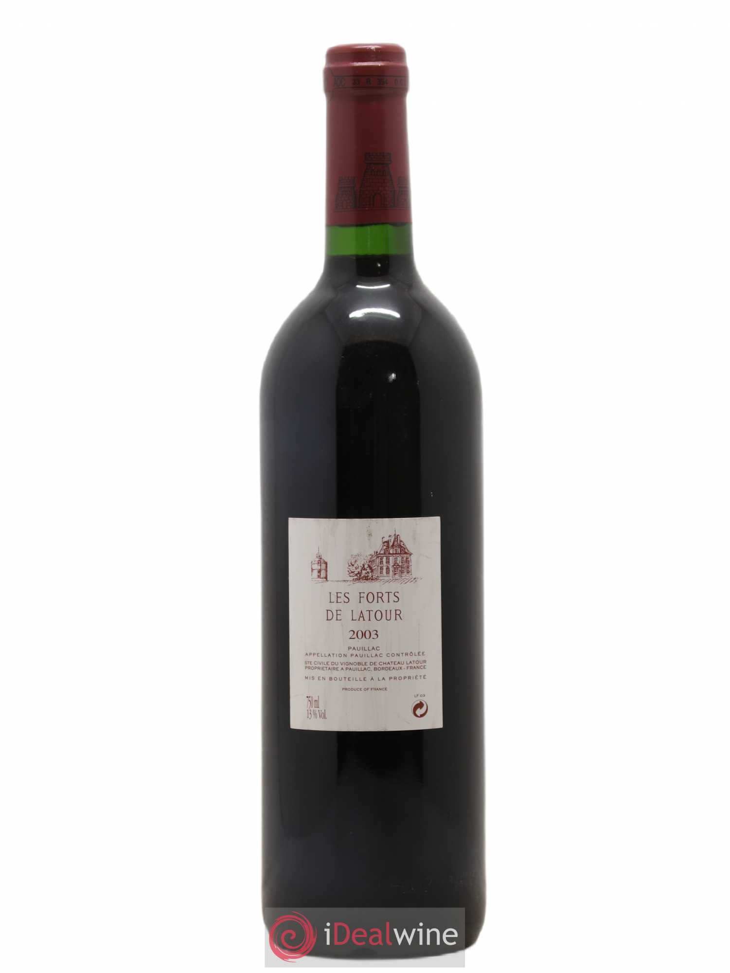 Les Forts de Latour Second Vin 2003 - Lot de 1 bouteille - 1