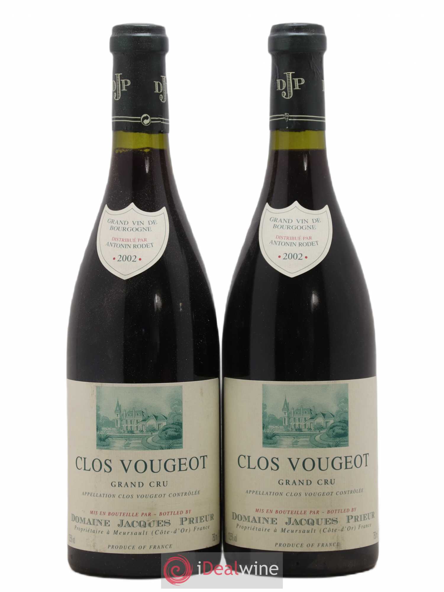 Clos de Vougeot Grand Cru Jacques Prieur (Domaine) 2002 - Lot de 2 bouteilles - 0