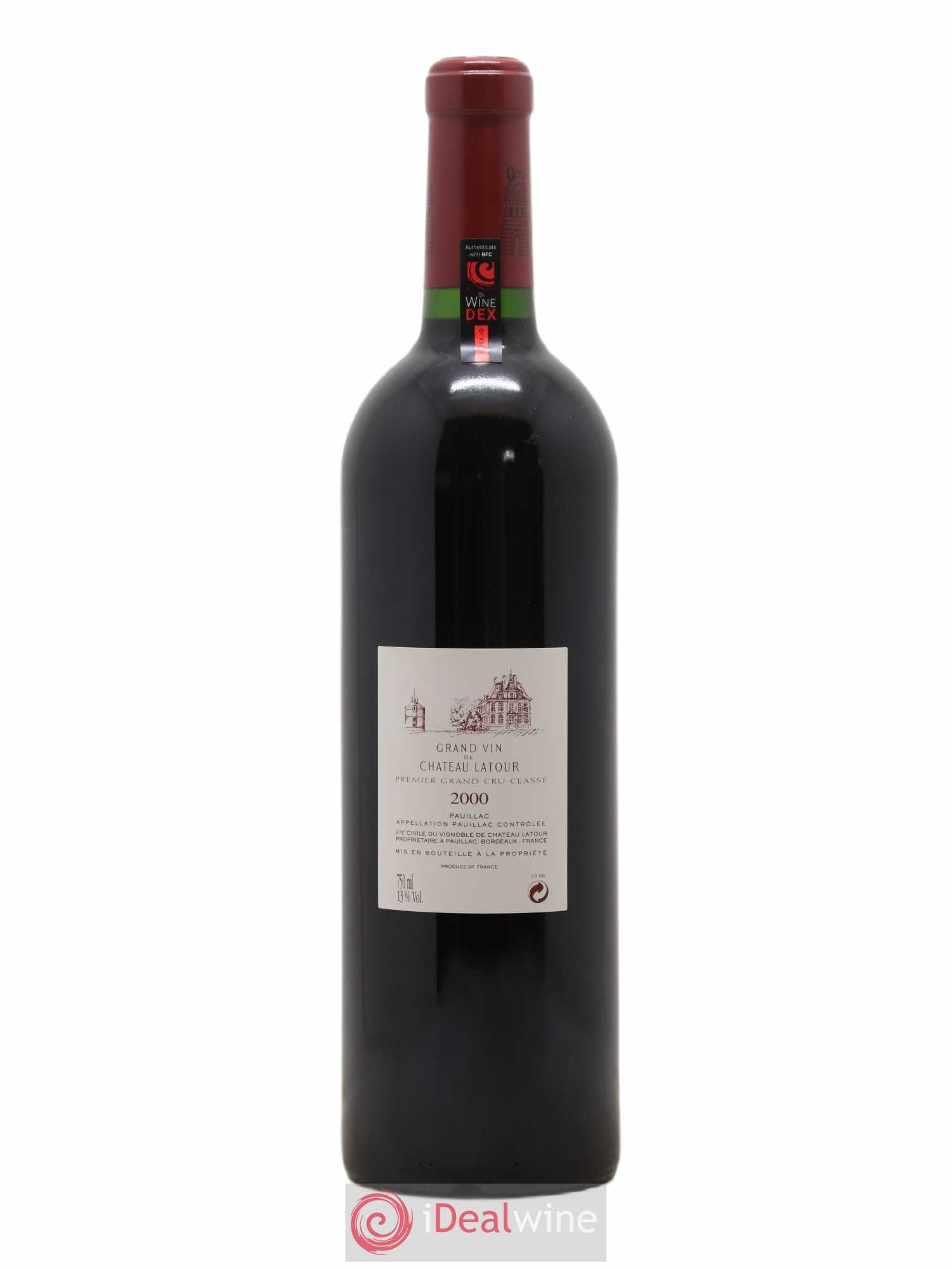 Château Latour 1er Grand Cru Classé 2000 - Lot de 1 bouteille - 1
