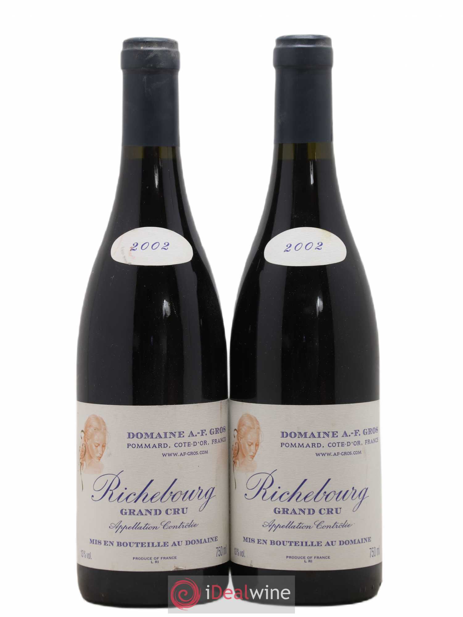 Richebourg Grand Cru A.-F. Gros 2002 - Lot de 2 bouteilles - 0