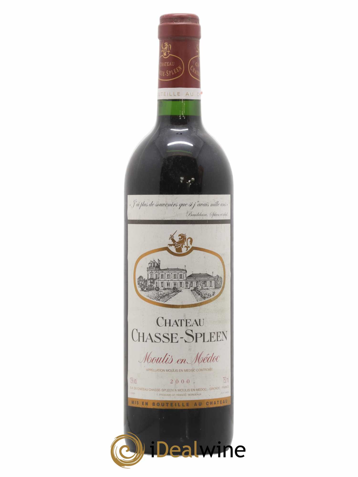 Château Chasse Spleen 2000 - Lot de 1 bouteille - 0