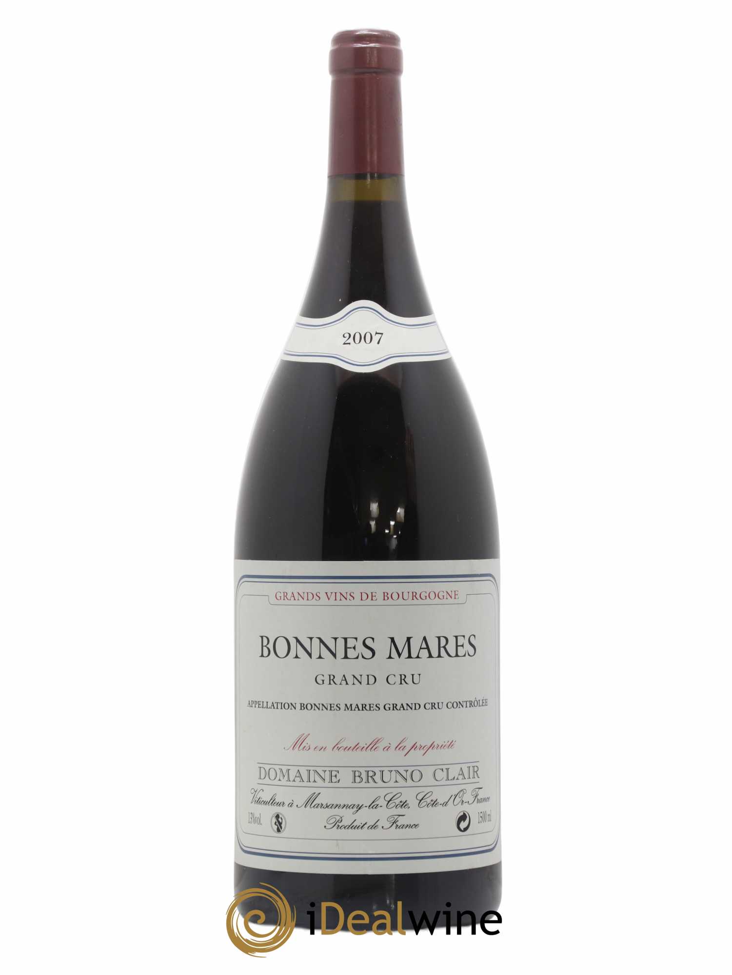 Bonnes-Mares Grand Cru Bruno Clair (Domaine) 2007 - Lot de 1 magnum - 0