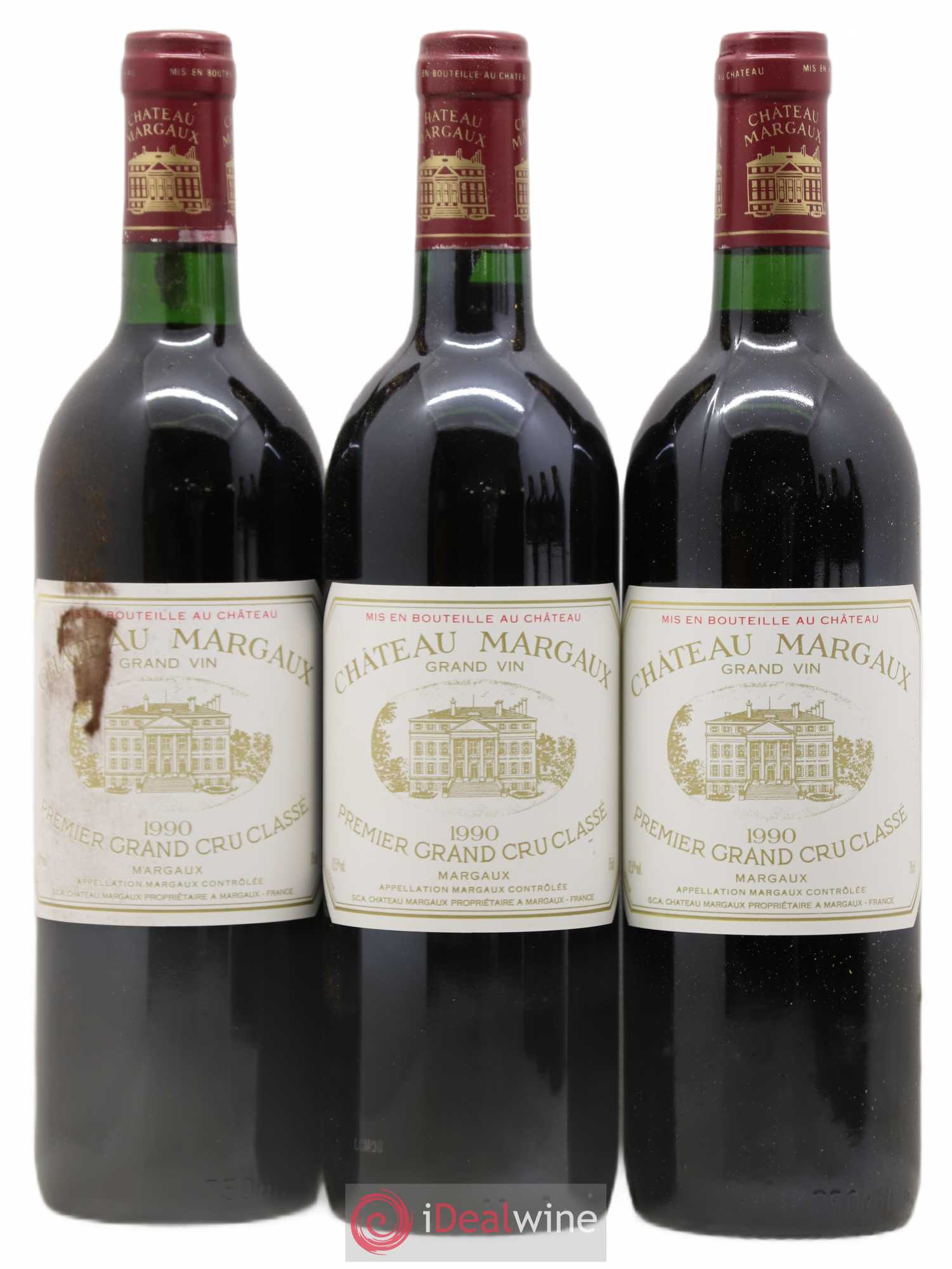 Château Margaux 1er Grand Cru Classé 1990 - Lot de 6 bouteilles - 1