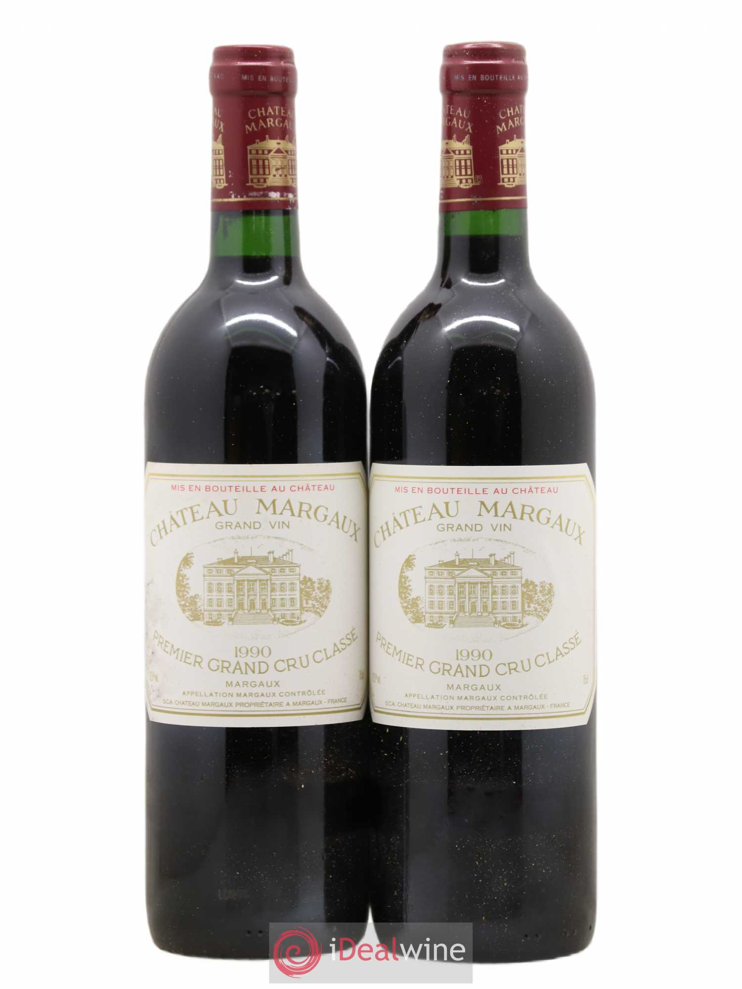 Château Margaux 1er Grand Cru Classé 1990 - Lot de 2 bouteilles - 0