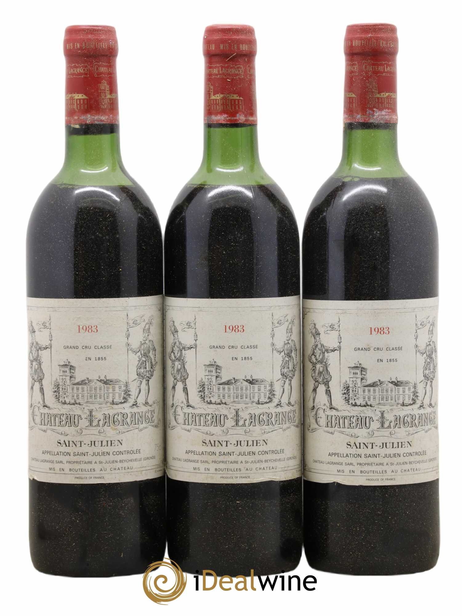 Château Lagrange 3ème Grand Cru Classé 1983 - Lot de 3 bouteilles - 0