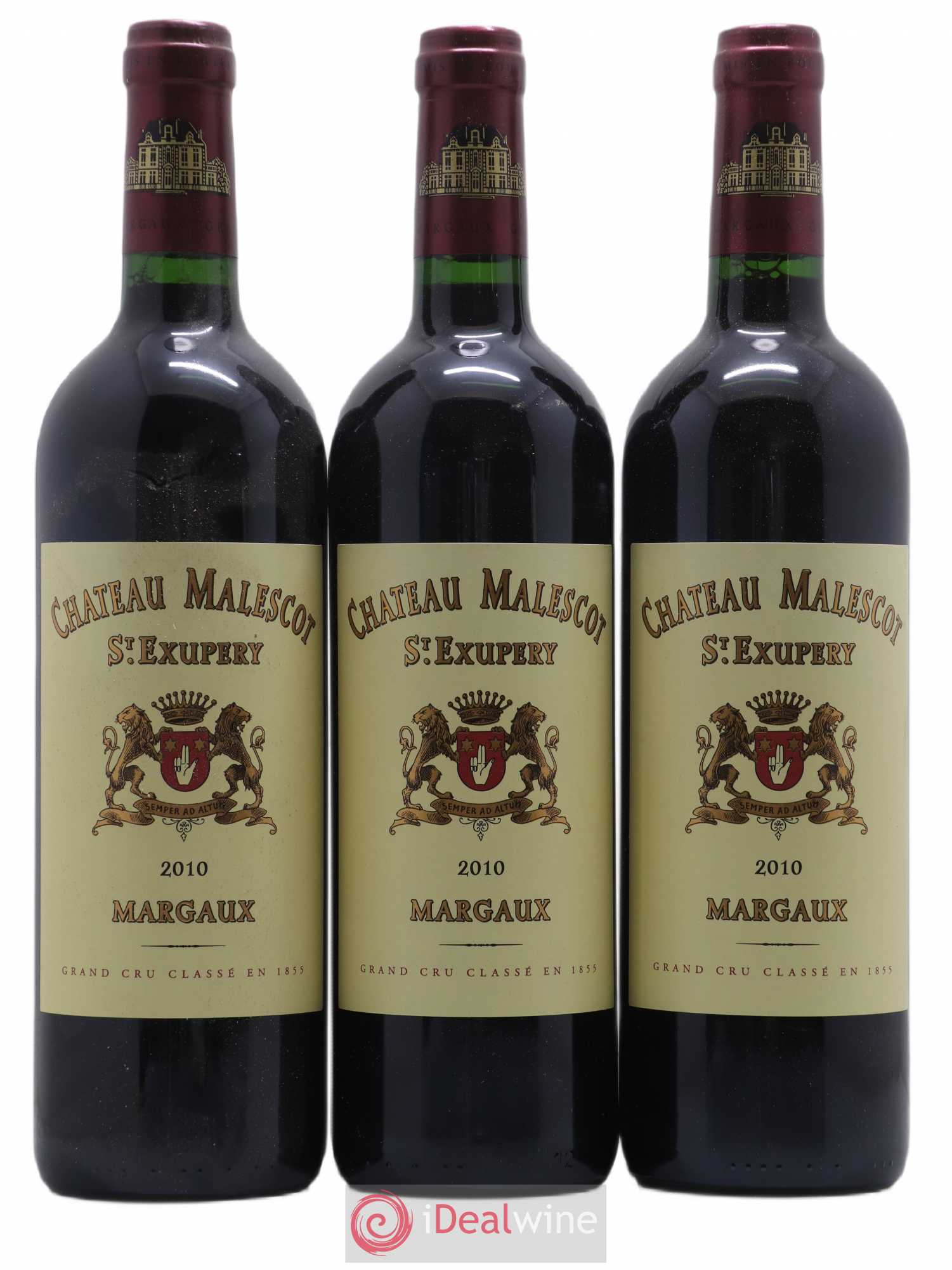Château Malescot Saint-Exupéry 3ème Grand Cru Classé 2010 - Lot de 3 bouteilles - 0