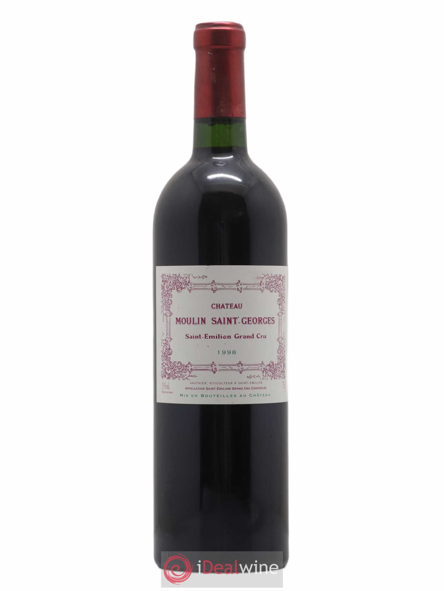 Château Moulin Saint Georges 1998 - Lot de 1 bouteille - 0
