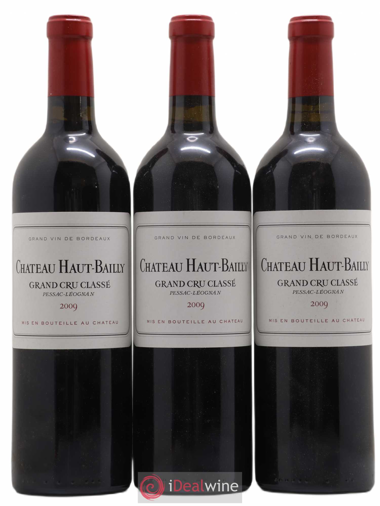 Château Haut-Bailly Cru Classé de Graves 2009 - Lot de 3 bouteilles - 0