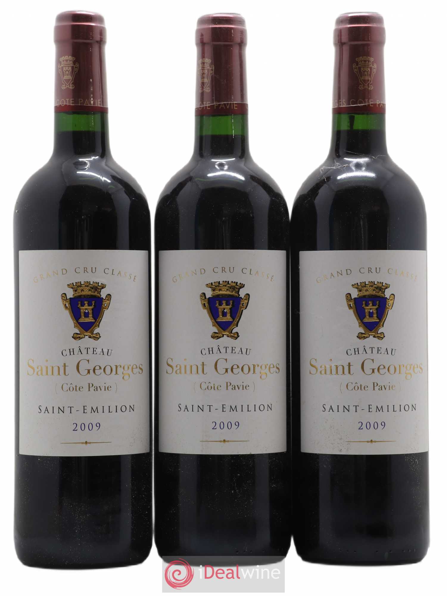 Château Saint-Georges Côte Pavie Grand Cru Classé 2009 - Lot de 3 bouteilles - 0
