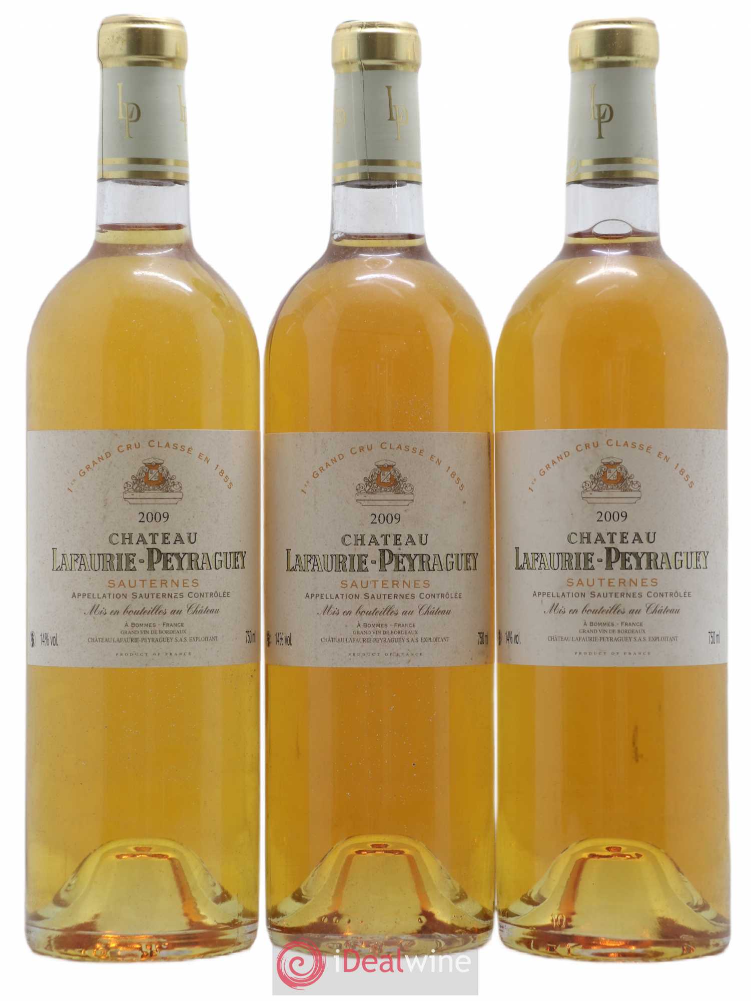 Château Lafaurie-Peyraguey 1er Grand Cru Classé 2009 - Lotto di 3 bottiglie - 0