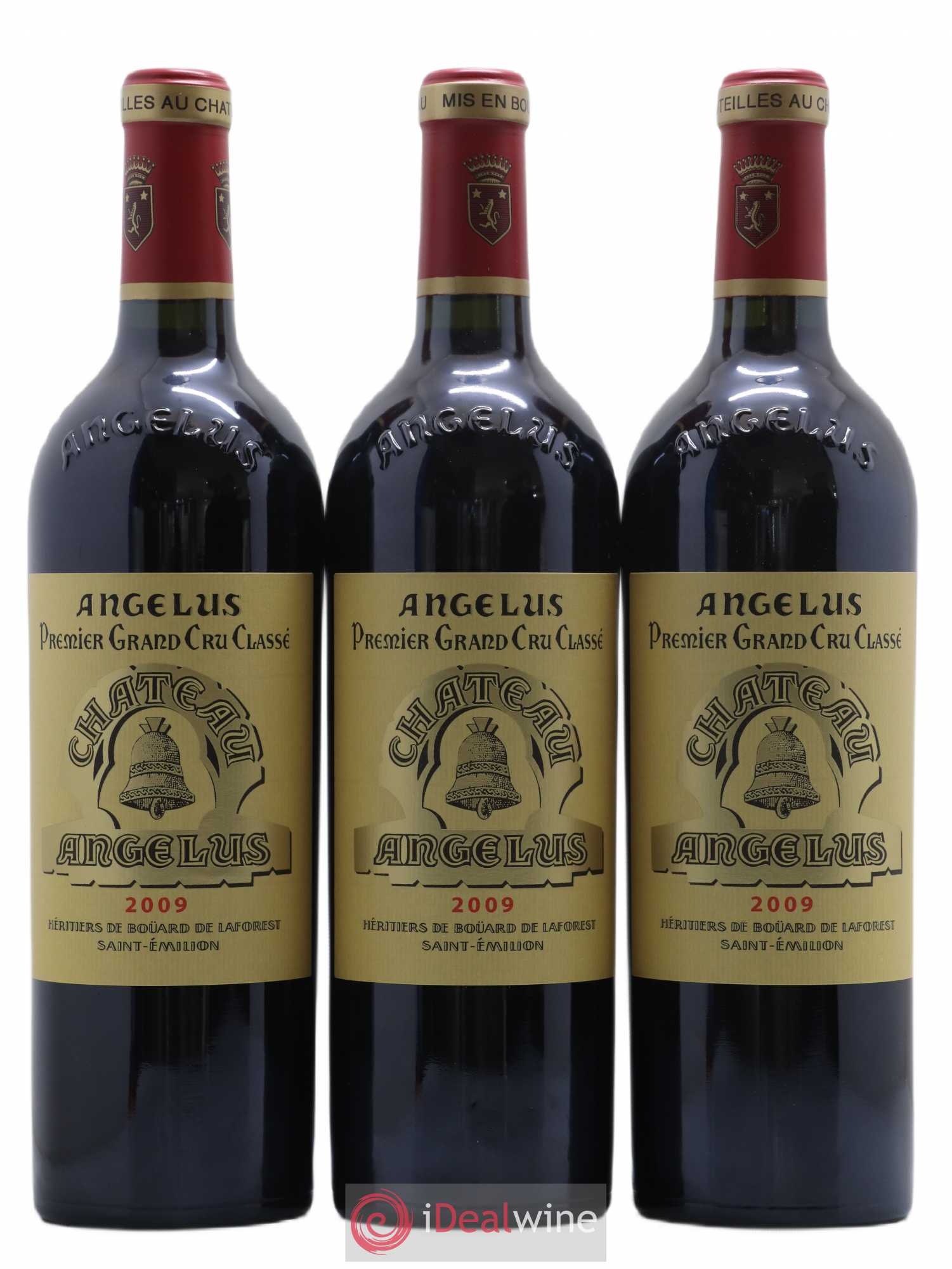 Château Angélus 1er Grand Cru Classé A 2009 - Lot de 3 bouteilles - 0