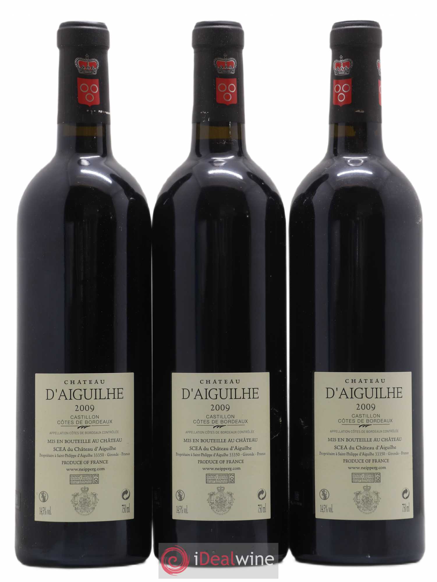 Château d' Aiguilhe 2009 - Lot de 3 bouteilles - 1