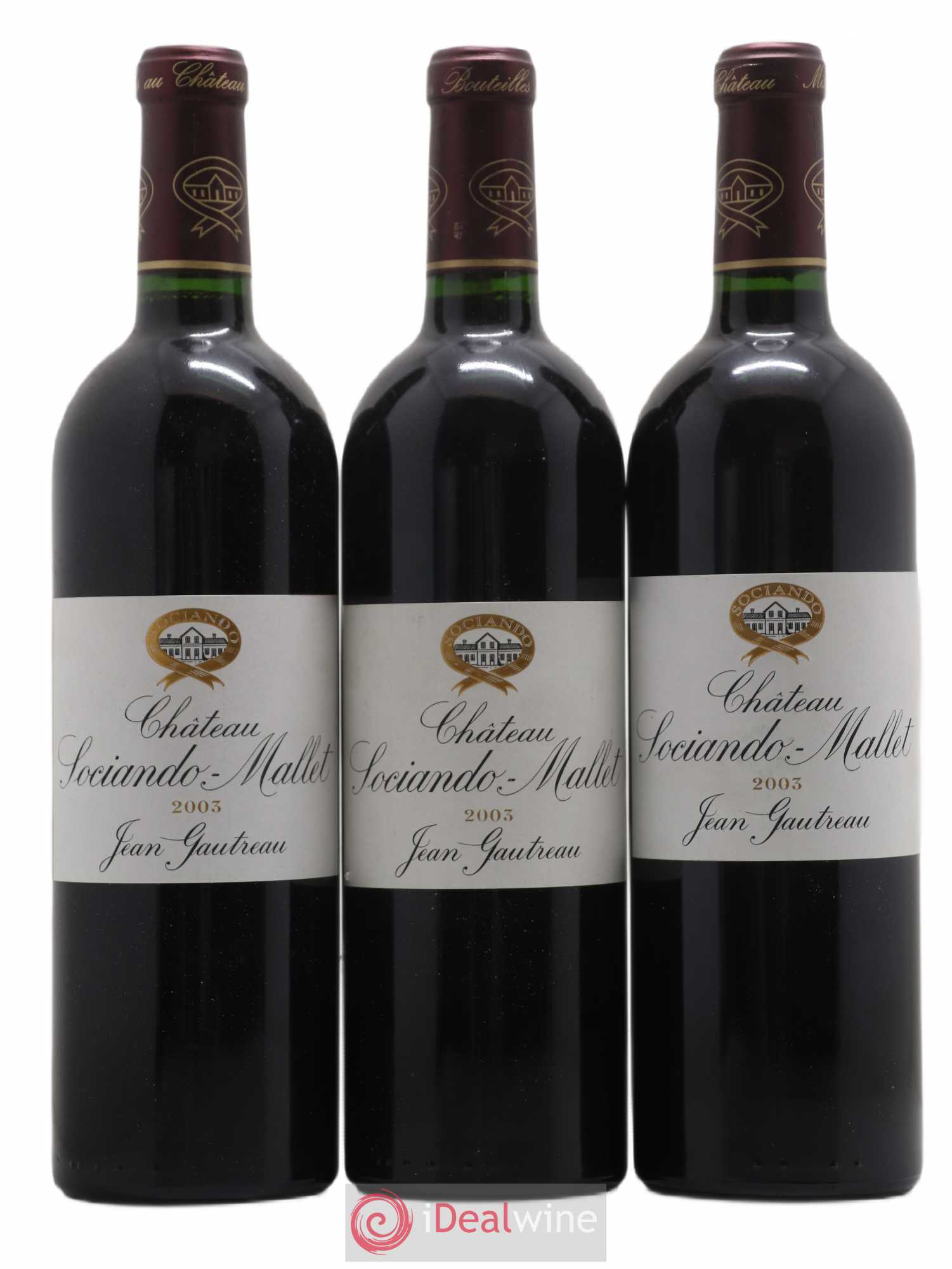Château Sociando Mallet 2003 - Lot de 6 bouteilles - 1