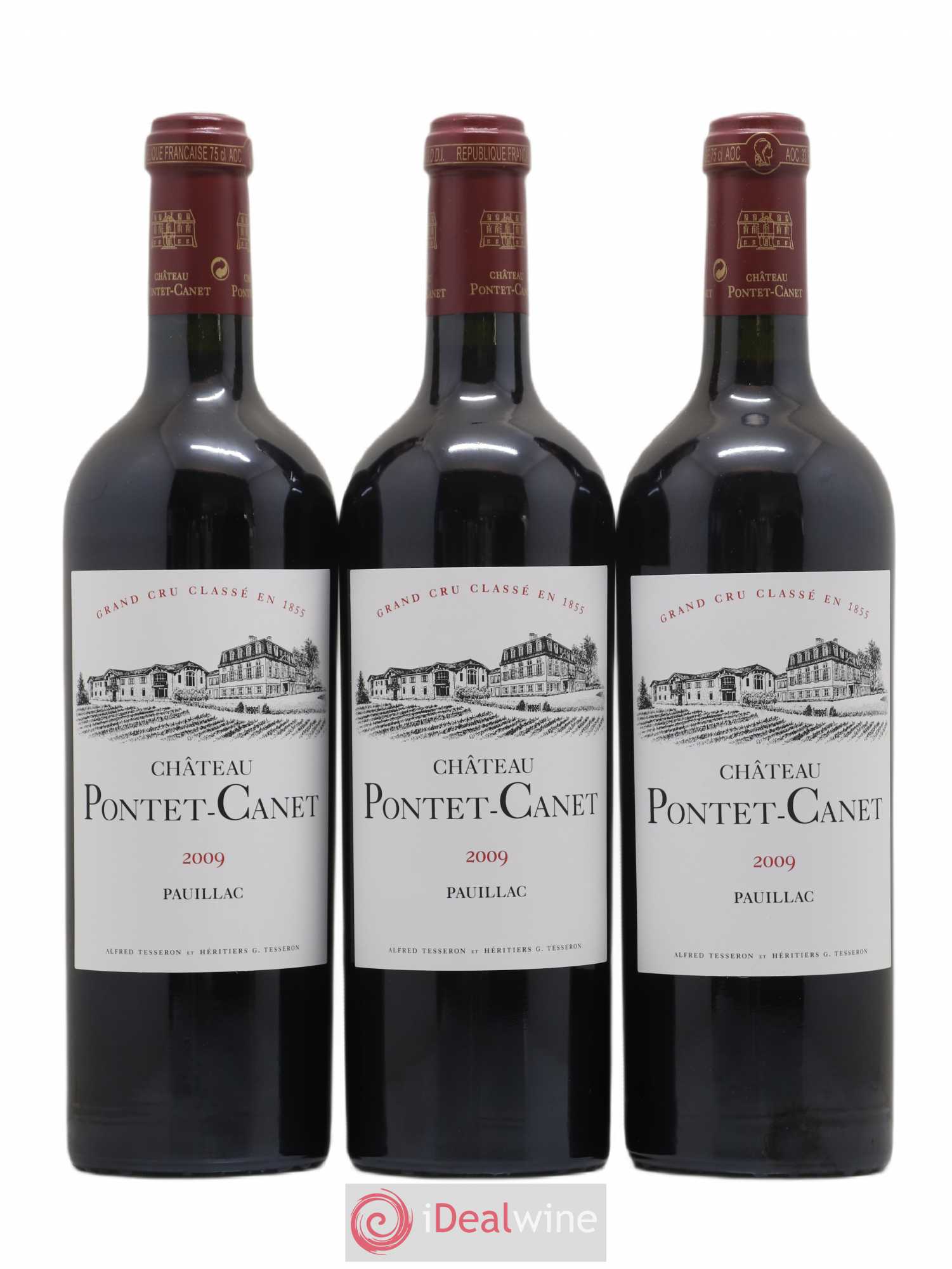 Château Pontet Canet 5ème Grand Cru Classé 2009 - Lot de 6 bouteilles - 1