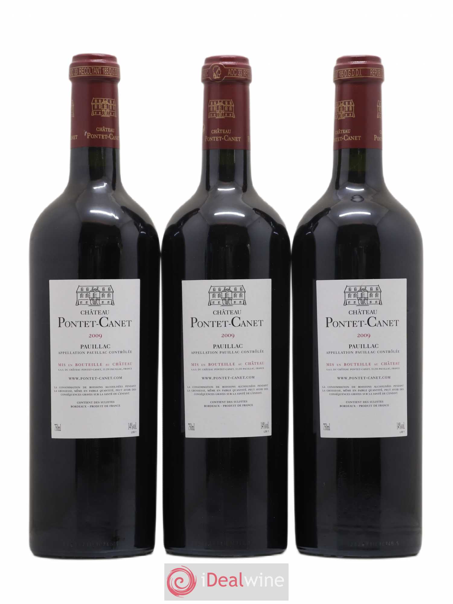 Château Pontet Canet 5ème Grand Cru Classé 2009 - Lot de 6 bouteilles - 2