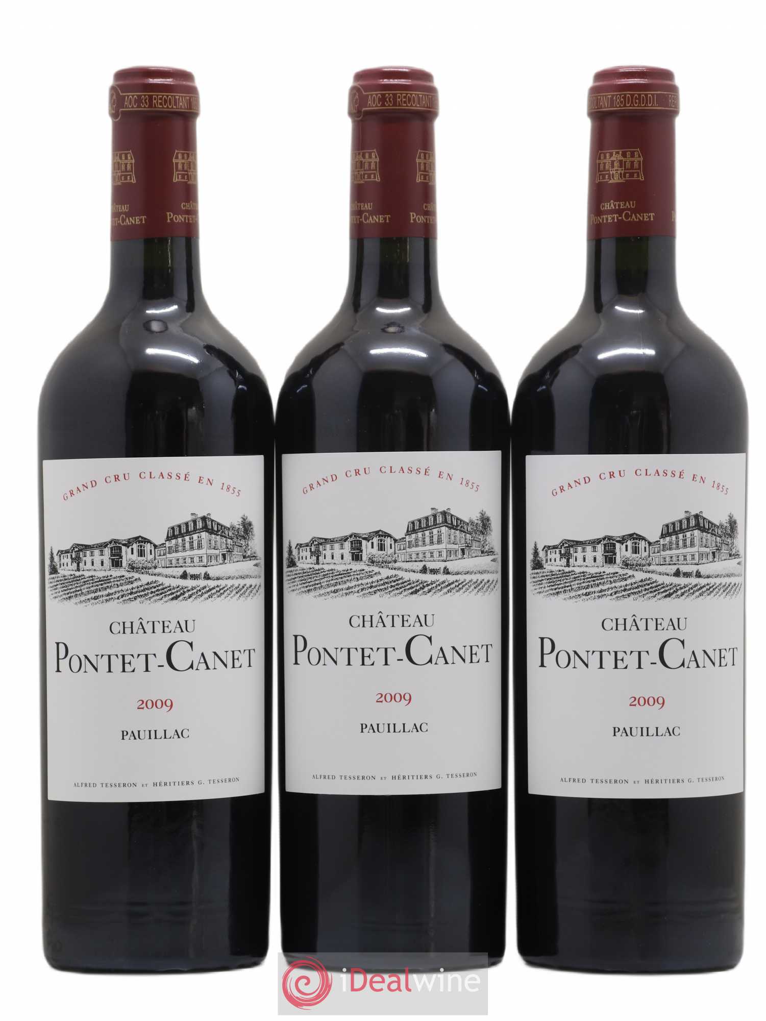 Château Pontet Canet 5ème Grand Cru Classé 2009 - Lot de 6 bouteilles - 3