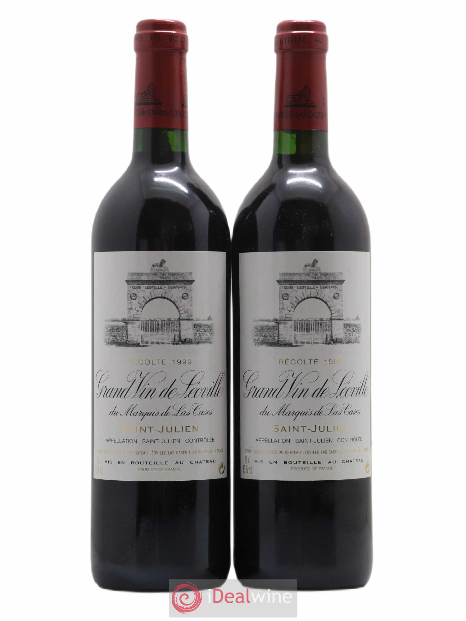 Château Léoville Las Cases 2ème Grand Cru Classé 1999 - Lot de 2 bouteilles - 0