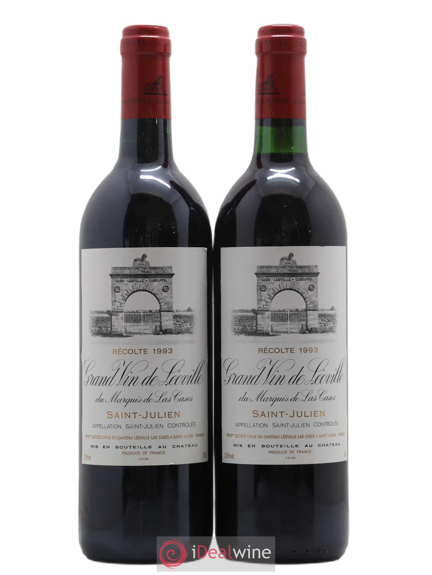 Château Léoville Las Cases 2ème Grand Cru Classé 1993 - Lot de 2 bouteilles - 0