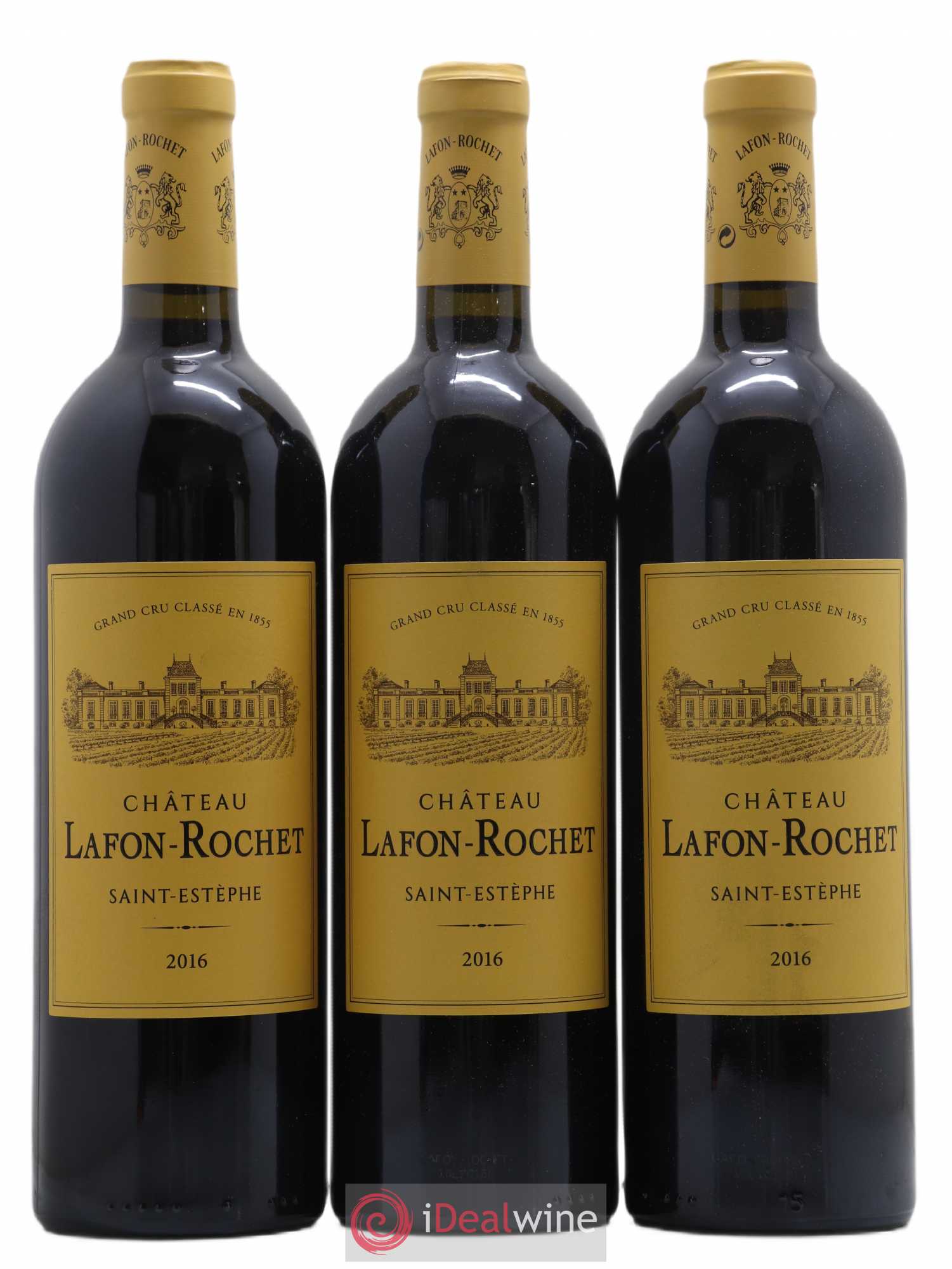 Château Lafon Rochet 4ème Grand Cru Classé 2016 - Lot de 3 bouteilles - 0