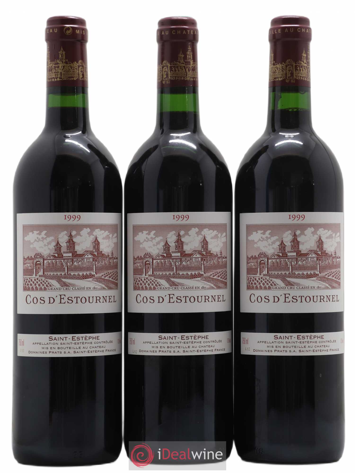 Cos d'Estournel 2ème Grand Cru Classé 1999 - Lot de 3 bouteilles - 0