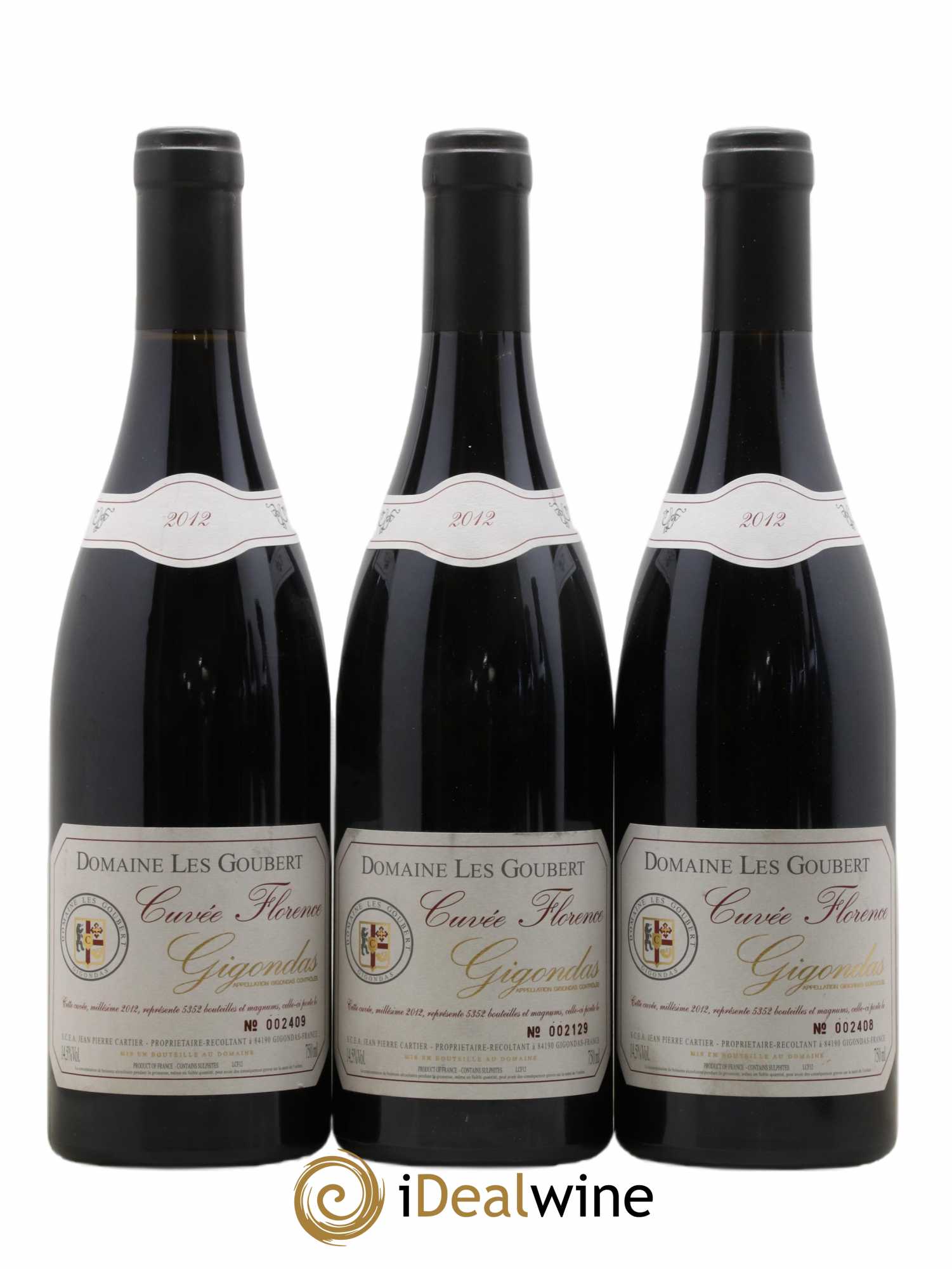 Gigondas Cuvée Florence Domaine Goubert 2012 - Posten von 6 Flaschen - 2