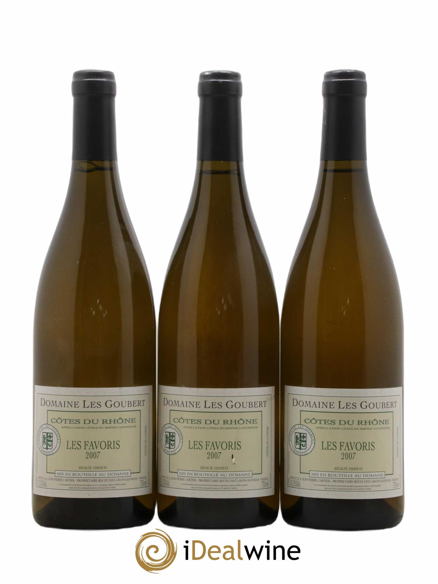 Côtes-du-Rhône Les Favoris Domaine Goubert 2007 - Lot de 6 bouteilles - 1