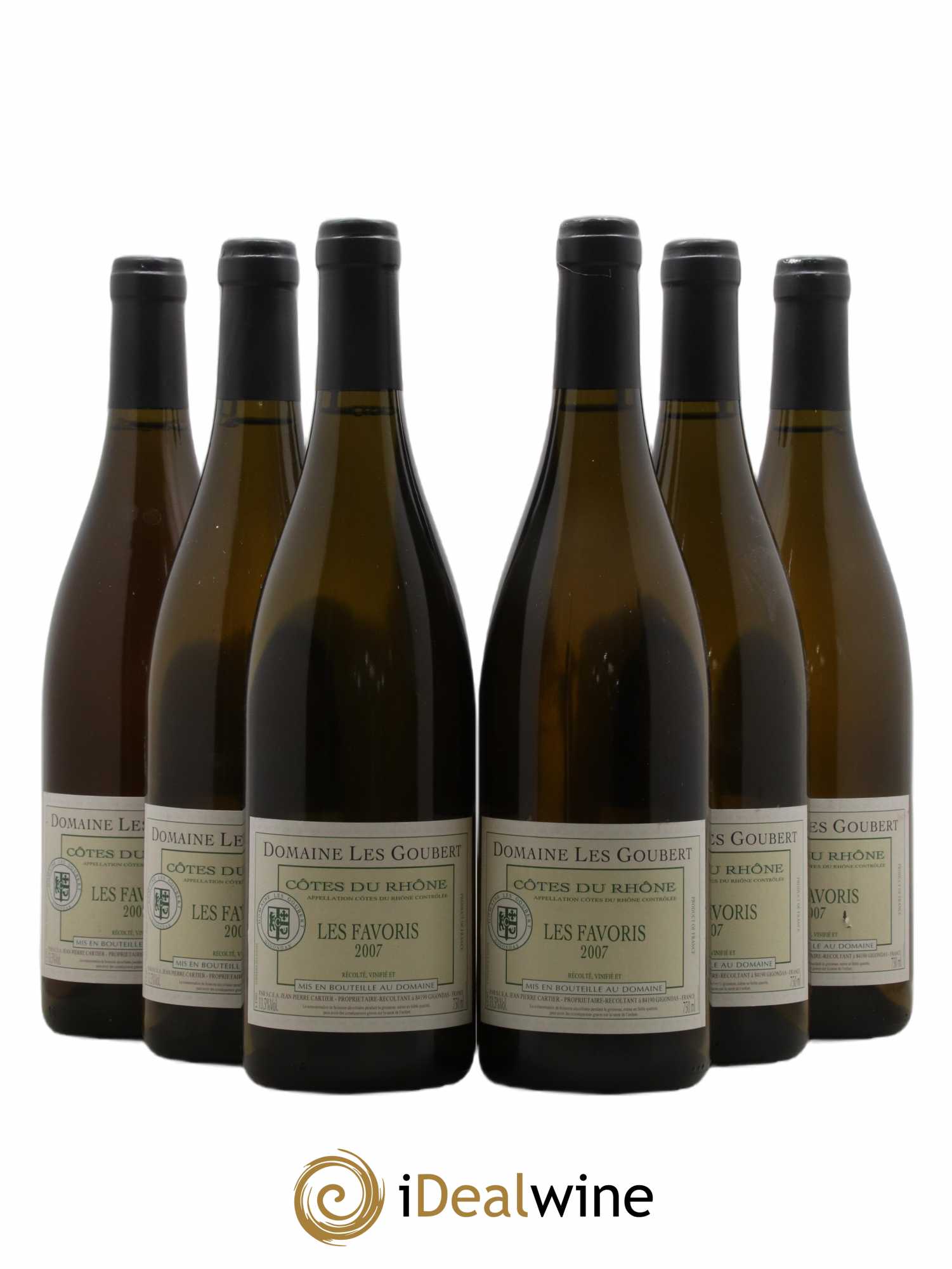 Côtes-du-Rhône Les Favoris Domaine Goubert 2007 - Lot de 6 bouteilles - 0