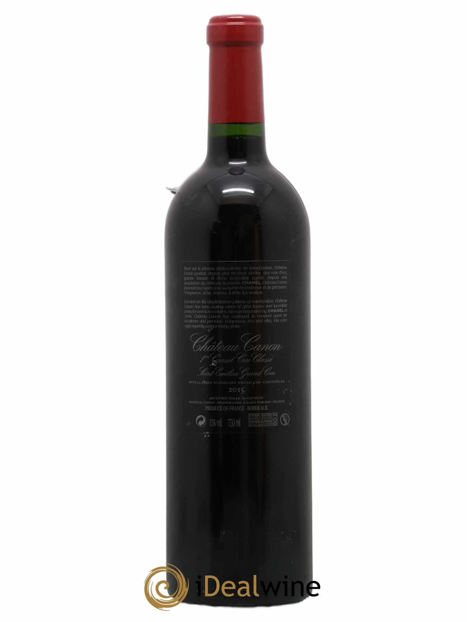 Château Canon 1er Grand Cru Classé B 2015 - Lot de 1 bouteille - 1