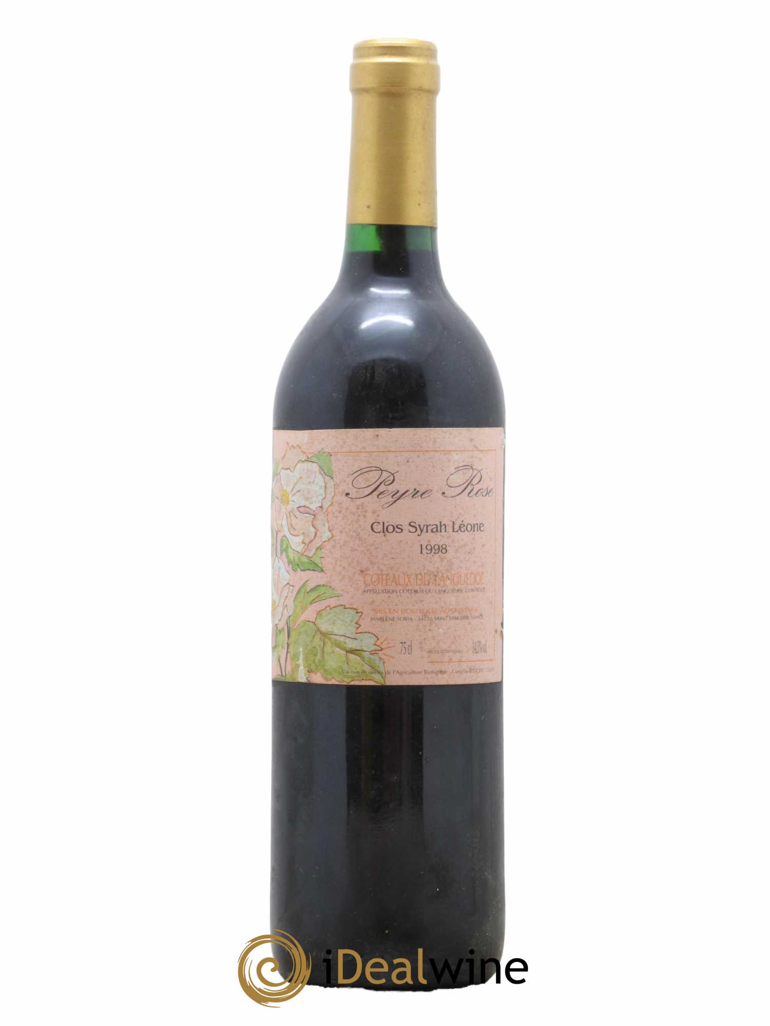 Coteaux du Languedoc Domaine Peyre Rose Belle Léone (anciennement Syrah Léone) Marlène Soria 1998 - Lot de 1 bouteille - 0