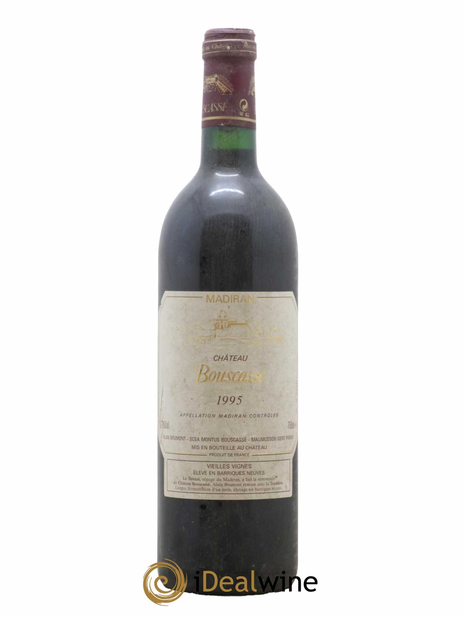Madiran Vieilles Vignes Château Bouscassé - Alain Brumont 1995 - Lot de 1 bouteille - 0