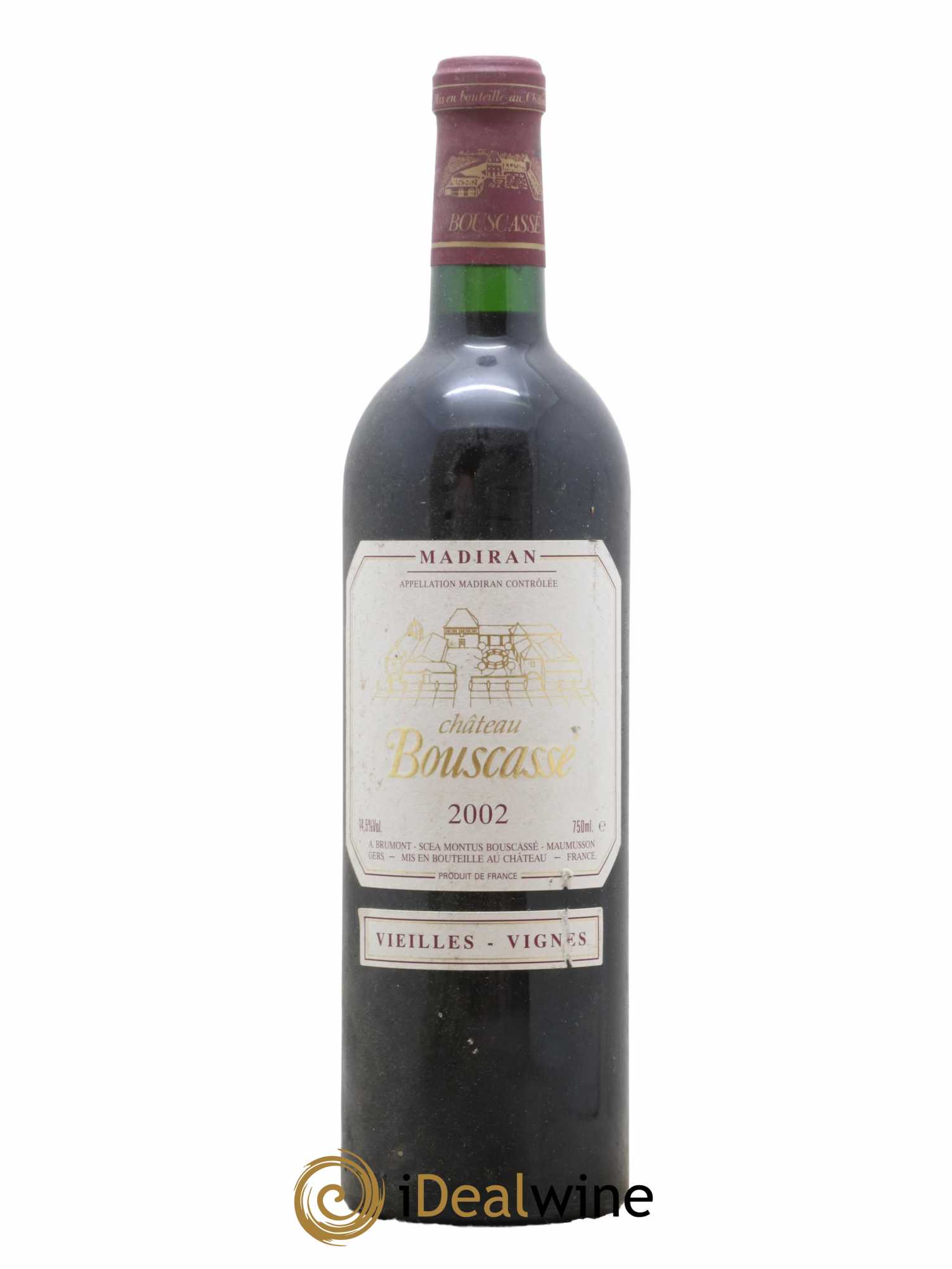 Madiran Vieilles Vignes Château Bouscassé - Alain Brumont 2002 - Lot de 1 bouteille - 0