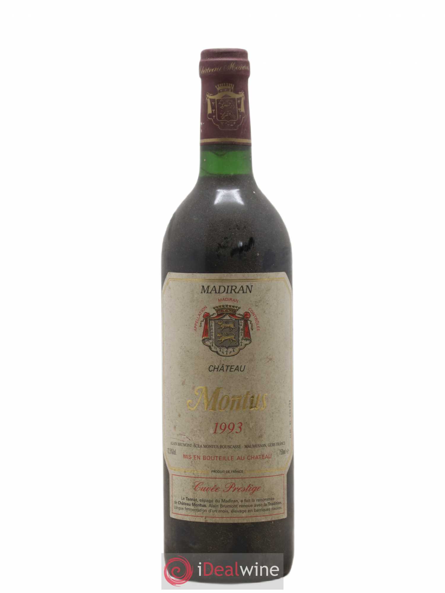 Madiran Château Montus-Prestige Alain Brumont 1993 - Lot de 1 bouteille - 0