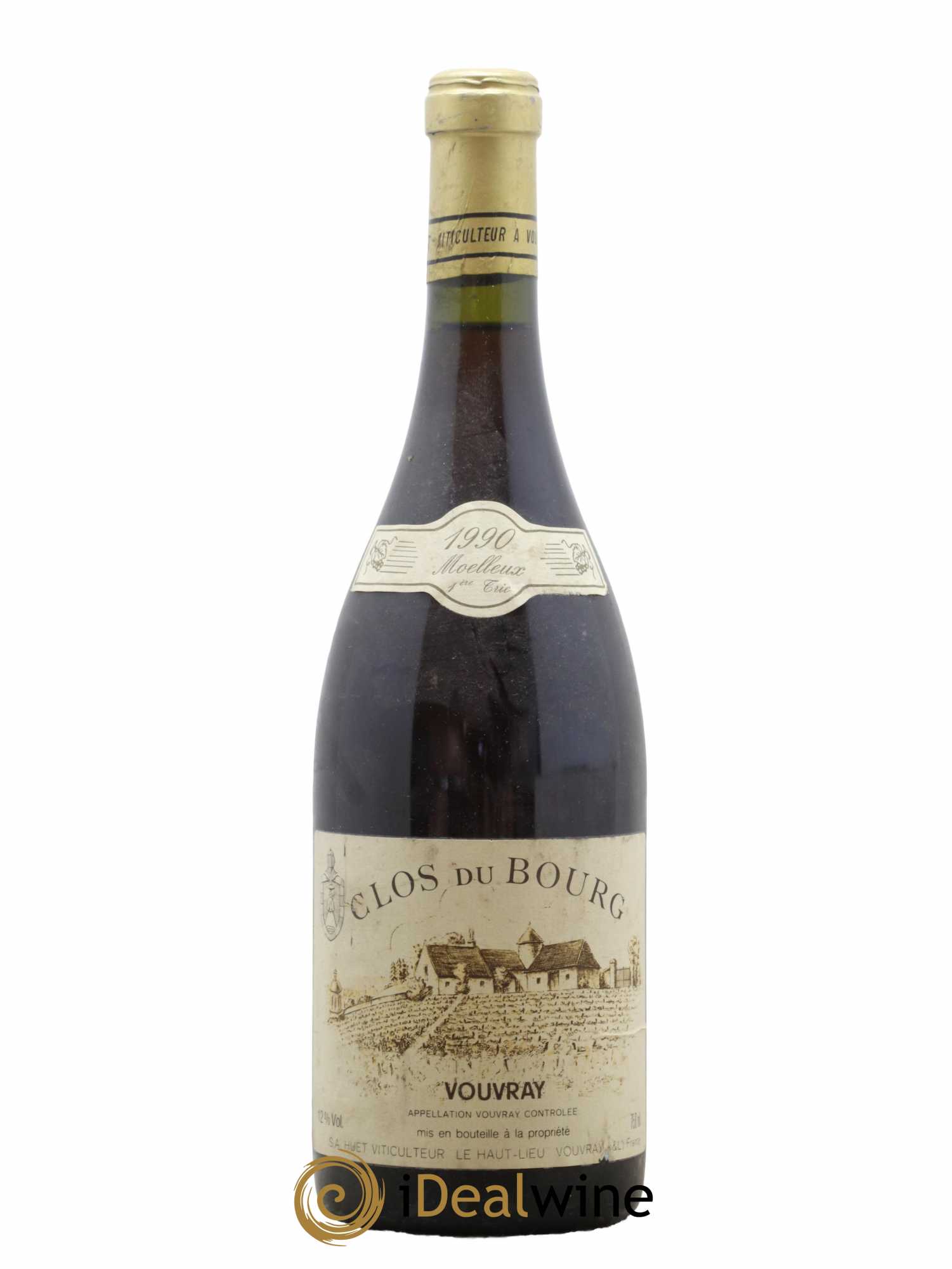 Vouvray Clos du Bourg Moelleux 1ère trie Domaine Huet 1990 - Lotto di 1 bottiglia - 0
